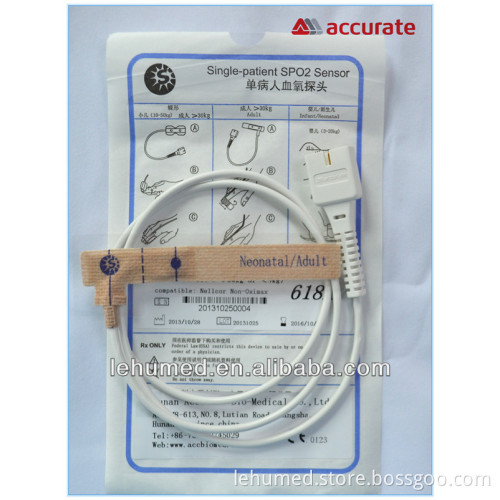 Disposable probe sensor compatible for nellcor